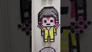 My pixel art door! #danganronpa #kyokokirigiri #gundhamtanaka #pixel #danganronpa2 #kazuichisouda
