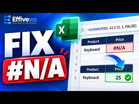 How to Fix VLOOKUP #N/A Error in Excel | 3 Easy Fixes