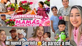 Beto y yo Sorprendimos A NUESTRAS MAMÁS😱Día de las MADRES🎁MI NUEVA SOBRINITA se las presento🤗#vlog