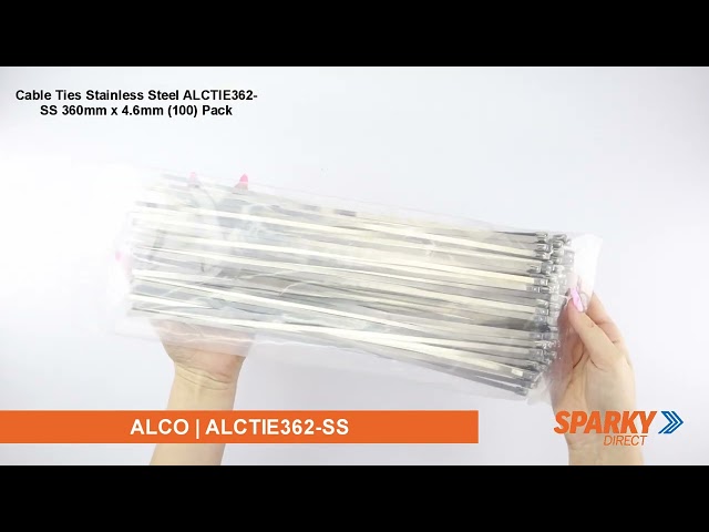 20 Pack 304 Stainless Steel Cable Ties - 4.6mm X 360mm | Heavy Duty Metal Strapping For Exhaust Wraps, Hoses, And Cables