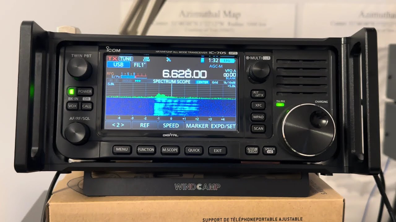 Santa Maria (AZR) Oceanic ATC 6628 kHz USB, Azores with the Icom