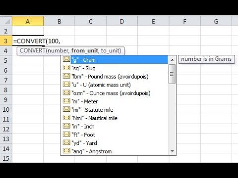 استخدام دالة التحويل في الاكسل Use the conversion function in Excel