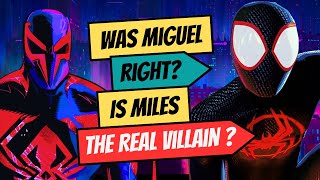 Was Miguel actually right ? Is Miles Morales the Real Villain in Across the SpiderVerse ?