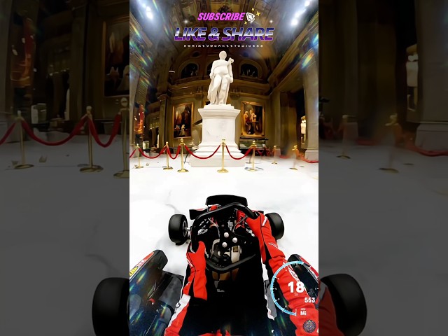 Drifting Past Priceless Art 3🚦ASMR #asmr #aiasmr #satisfying #shorts #reels #reel #racing #museum