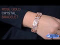 Cration bijoux  rose gold crystal bracelet tutoriel diy by sayila