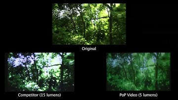 Effective Lumens - 5 lumen PoP Video vs 15 lumen Pico Projector