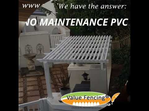 Value Fencing PVC No Maintenance Balustrade,  Lattice & Trellis screening,  Fencing & gates