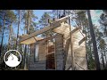 Project log cabin | Starting the roof structure & installing purlins