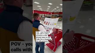 I made my husband this grocery list❤️Full video coming soon. #marriagehumor #wifehumor #couplecomedy