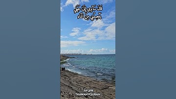 قَالَ سَآوِي إِلَىٰ جَبَلٍ يَعْصِمُنِي مِنَ الْمَاءِ ۚ  | بصوت الشيخ حسن صالح| سورة هود | ثواني قرآن