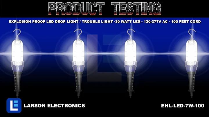 Explosion Proof LED Drop Light / Trouble Light -30 Watt LED - 120-277V AC - 100 Feet Cord