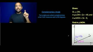 Equation practice with complementary angles (ASL)
