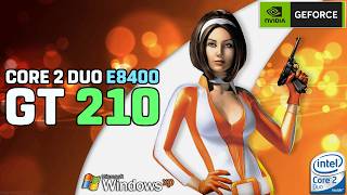 Core 2 Duo E8400 + GT 210 on Windows XP - Test in 50 Games