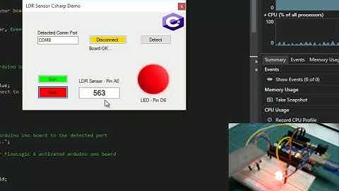 Interfacing Arduino with Visual Studio using C#