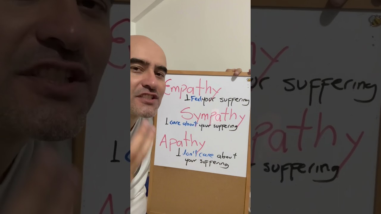 APATHY / SYMPATHY / EMPATHY - What's the Difference? - YouTube
