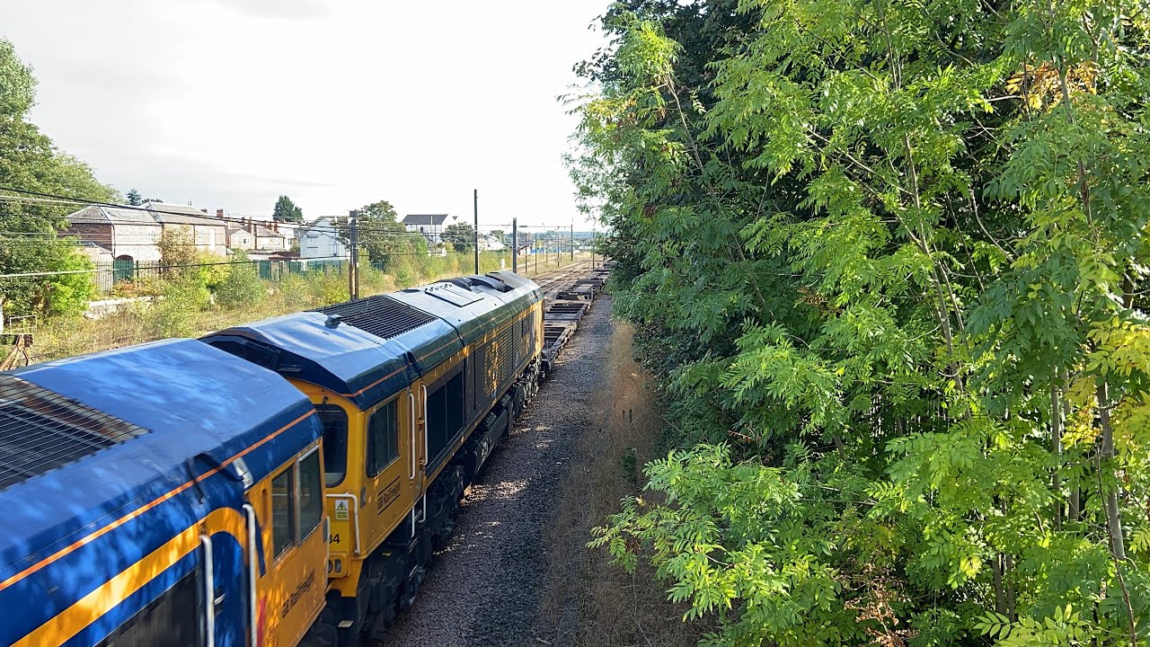 *Double Header* 66736 & 66784 seen arriving into Babworth Loop!