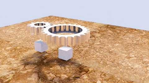 2:1 reduction gears in Blender