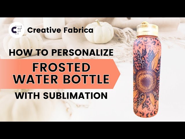 Sublimation Frosted Water Bottle  Sublimation Glass Water Bottle