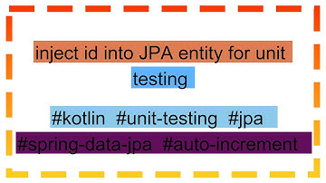 inject id into JPA entity for unit testing