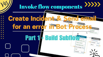 Invoke Flows in RPA Bot Process | Use Case Part 1 #servicenow #rpa #flows