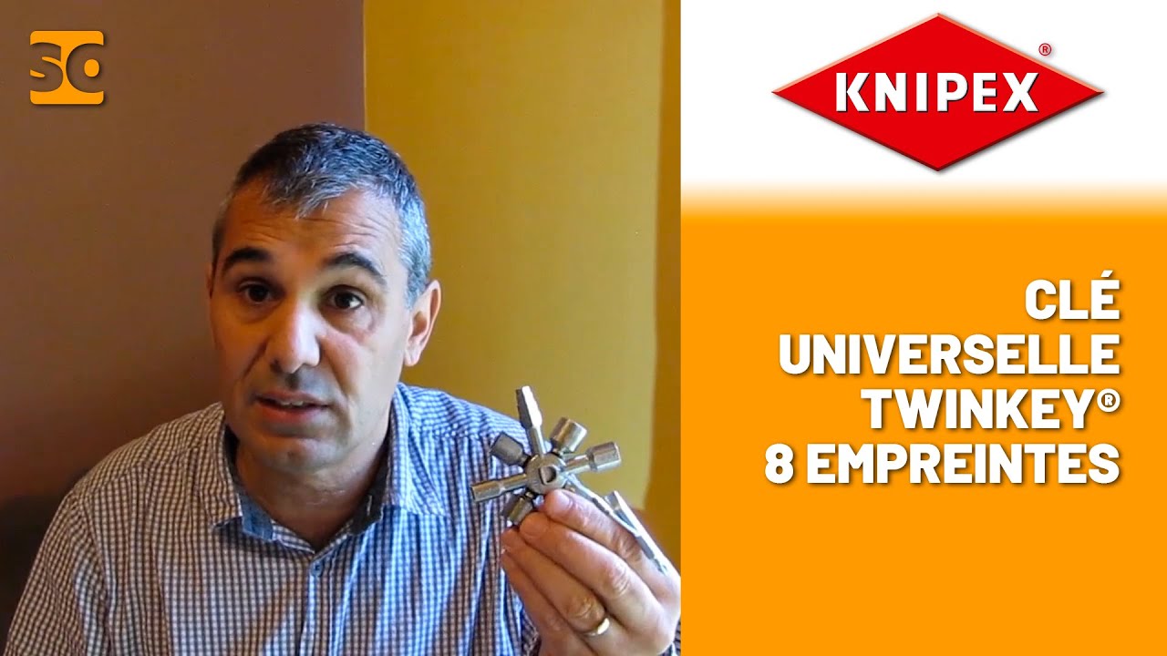 L'indispensable Clé universelle TWINKEY® 8 empreintes - KNIPEX