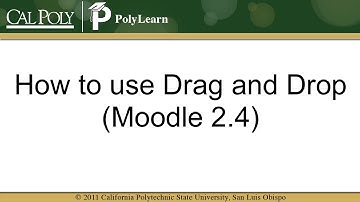 PolyLearn: Drag and Drop (Moodle 2.4)