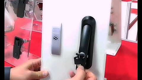 Zinc Alloy Swing Handle Lock Multipoint Latch System Black Coating