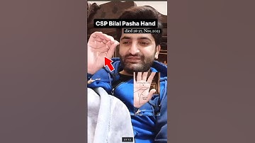 Bilal Pasha hand why he died #palmistry #palmreading #bilalpasha #csp #css