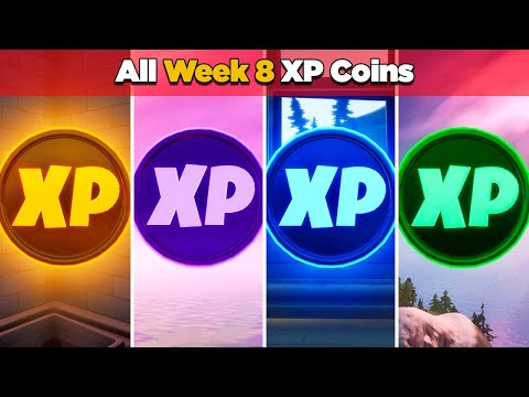 All XP Coins Location Guide WEEK 8 (Fortnite Chapter 2 Season 4)