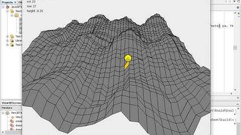[Java 3D Physics] from scratch - Collision Detection With Terrain (Height Map vs Point) Test