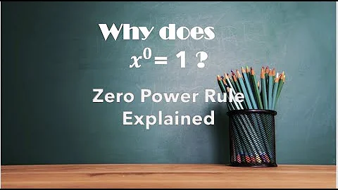 Why does x to the zeroth power equal 1 | Zero Exponent Law | Zero Power rule Explained