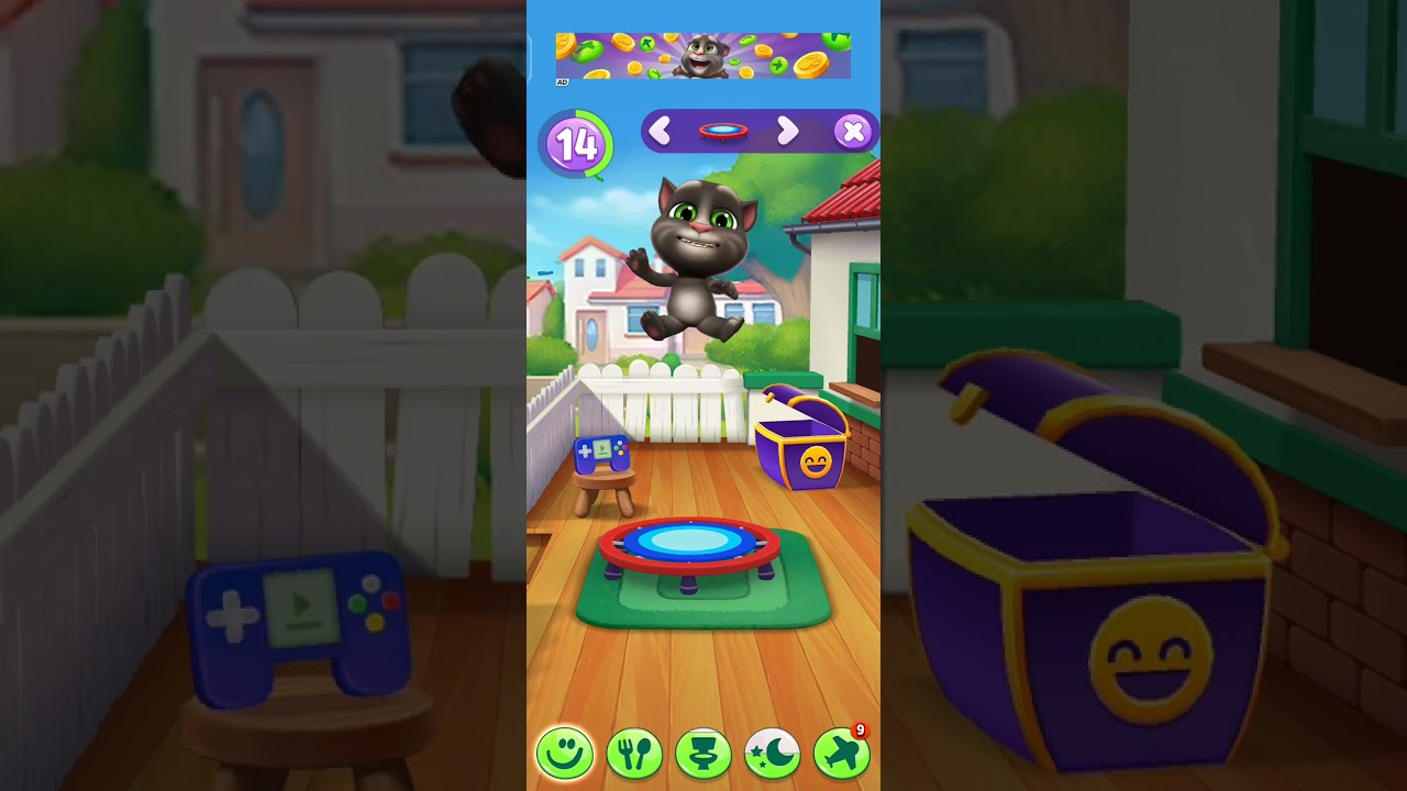 Talking Tom 2 😻 eating time 🥨🥨 new (IOS) Android version..007... Gameplay 