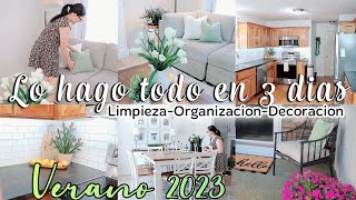 🪴LIMPIANDO Y DECORANDO MI CASA VERANO 2023☀️ VIDEOS DE LIMPIEZA Y ORGANIZACION #asmr @MarcelLopez