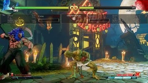 STREET FIGHTER V Oro 59hits stun Akuma without reset