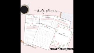 Printable Study Planner