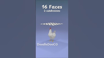 Cloth Simulation Chicken #blender #3d #cgi