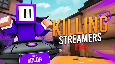 Killing TWITCH STREAMERS in Krunker #1! xCloh