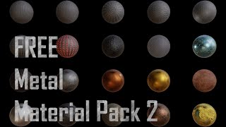 Blender Metal Materials - 20 Free Procedural Metal Materials - (Metalpack 2)