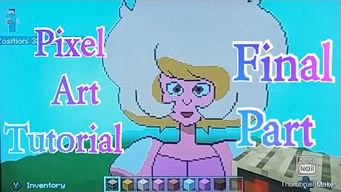 minecraft pixel art tutorial - pink diamond (steven universe) final part