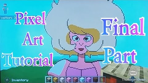 minecraft pixel art tutorial - pink diamond (steven universe) final part