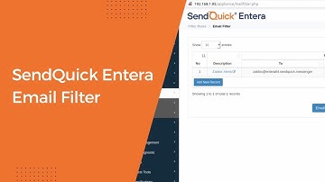 SendQuick Entera Email Filter