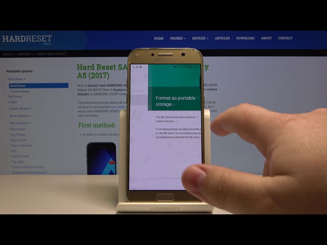 How to Format SD in Samsung Galaxy A5 – Restore SD Memory - YouTube