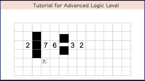 Conceptis fill a pix advanced logic tutorial #1 Example.  How to solve all levels.