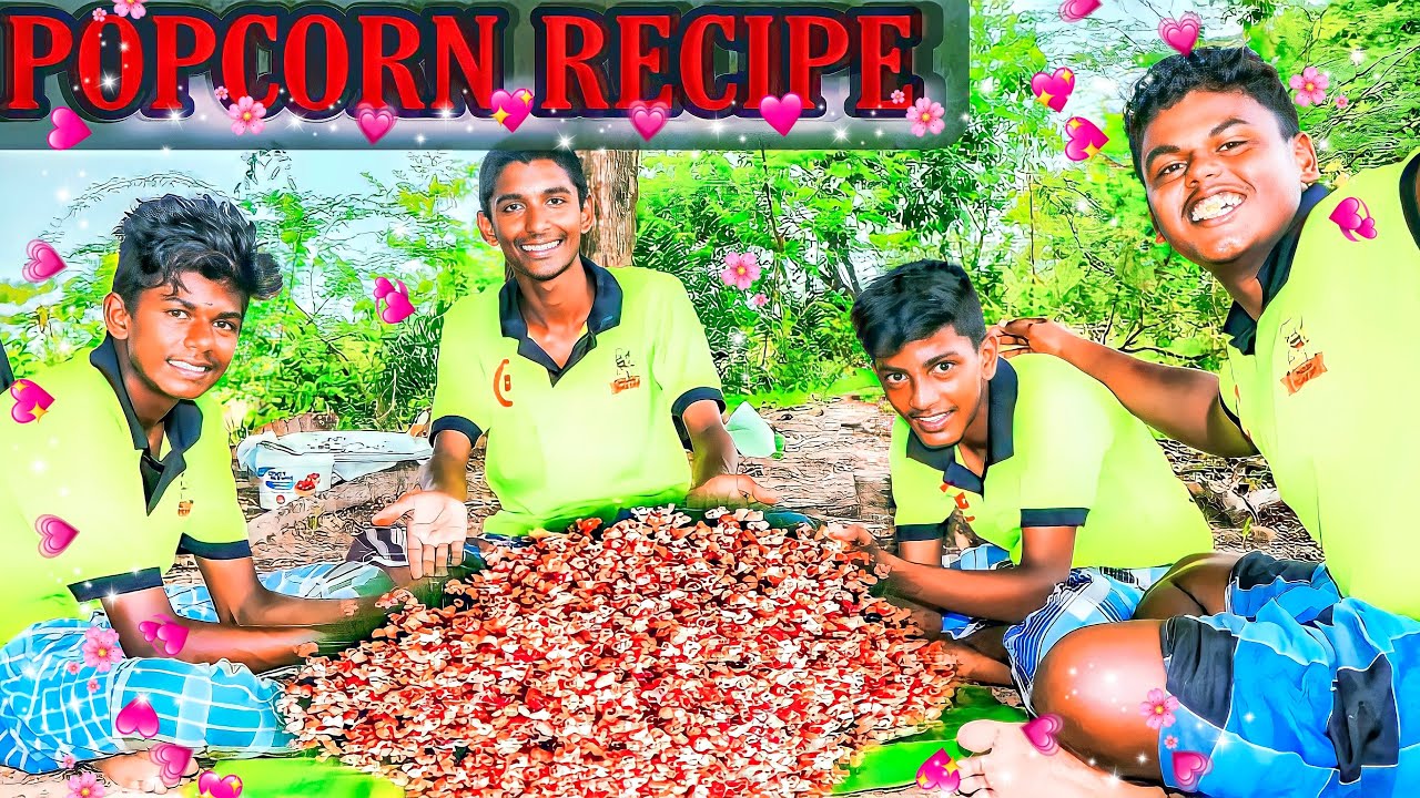 POPCORN | Homemade Popcorn Recipe in Tamil | Spicy Butter Popcorn in Village Cooking Style Madurai