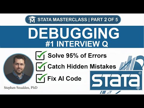 Stata Debugging Strategies: How to Fix 95% of Errors