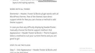 Elementor – Header, Footer & Blocks Template - Free Wordpress Plugin