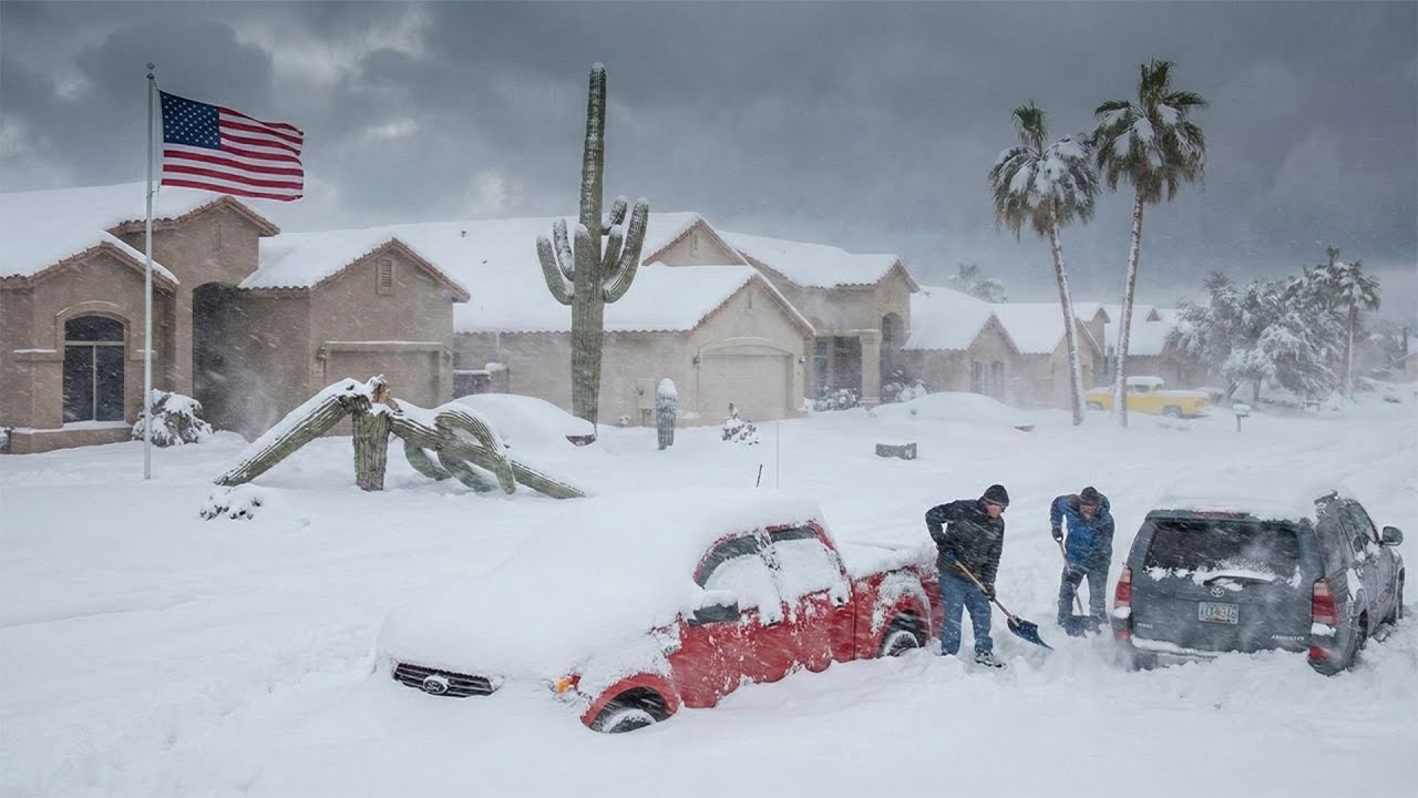 Arizona Gets Buried Under Heavy Snow as Blizzard Intensifies
