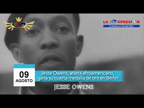 9 de agosto Jesse Owens gana su cuarta medalla de oro