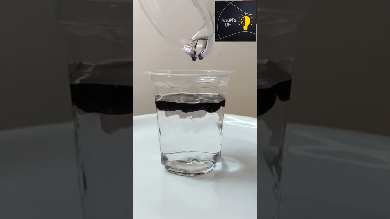 Amazing Water + Oil + Food Colour Experiment 