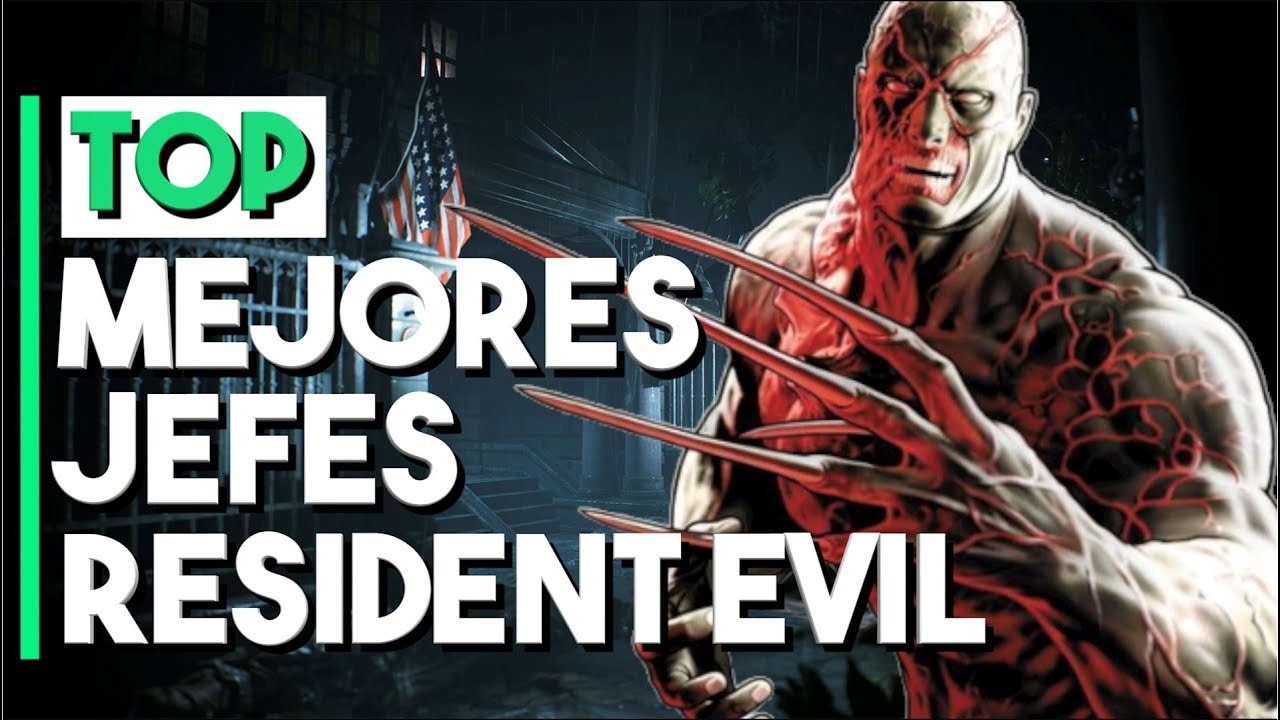RESIDENT EVIL: LOS 10 MEJORES JEFES de toda la saga || 25 ANIVERSARIO ...